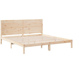 Cadre De Lit Extra Long Sans Matelas 200x210 Cm Bois Massif Vidaxl