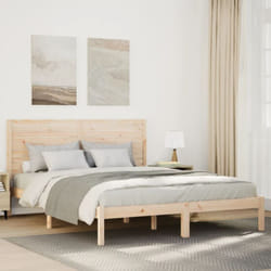 Cadre De Lit Extra Long Sans Matelas 140x220 Cm Bois Massif Vidaxl
