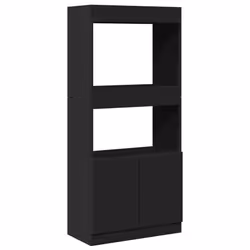 VidaXL 3309601, Noir, Bois, Bois, 25 kg, 630 mm, 330 mm