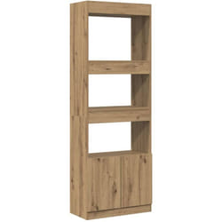 Buffet haut 63x33x180 cm chêne artisanal bois d'ingénierie Vidaxl