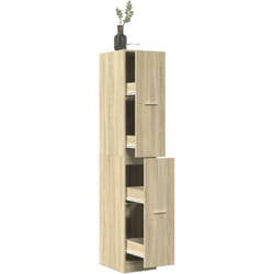 Armoire d'apothicaire chêne sonoma bois d'ingénierie - Vidaxl