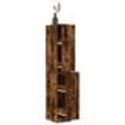 vidaXL Armoire dapothicaire chêne fumé 30x41x1745 cm bois ingénierie coffre dapothicaire meuble dapothicaire coffre à