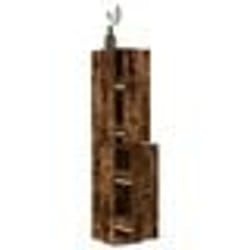 vidaXL Armoire dapothicaire chêne fumé 30x41x1745 cm bois ingénierie coffre dapothicaire meuble dapothicaire coffre à