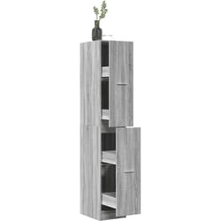 Vidaxl - Armoire apothicaire sonoma gris 30x41x174,5cm bois d'ingénierie