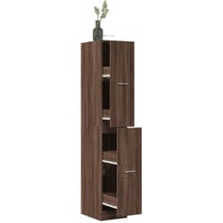 Armoire apothicaire chêne marron 30x41x174,5 cm bois ingénierie - Vidaxl