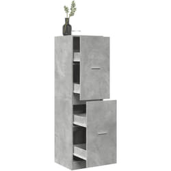 Armoire d'apothicaire gris béton 40x41x144,5 cm bois ingénierie - Vidaxl
