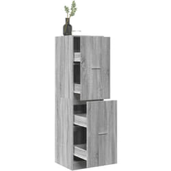 Armoire Apothicaire Sonoma Gris 40x41x144,5cm Bois D'Ingénierie - Vidaxl