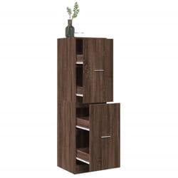 Armoire apothicaire chêne marron 40x41x144,5 cm bois ingénierie - Vidaxl