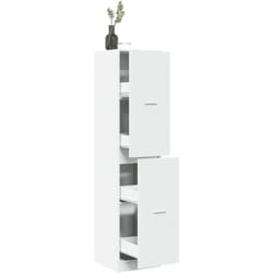 Vidaxl - Armoire d'apothicaire blanc 40x41x174,5 cm bois d'ingénierie