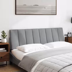 VidaXL 4019170 tête de lit et pied de lit Gris clair