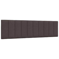 vidaXL Coussin de tête de lit marron foncé 180 cm tissu 4019180