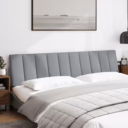VidaXL 4019184 tête de lit et pied de lit Gris clair