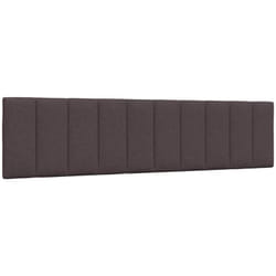 Coussin de tête de lit marron foncé 200 cm tissu Vidaxl