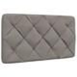 vidaXL Coussin de tête de lit taupe 80 cm tissu