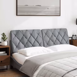 VidaXL 4019226 tête de lit et pied de lit Gris clair