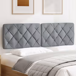 VidaXL 4019226 tête de lit et pied de lit Gris clair