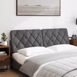 VidaXL 4019227 tête de lit et pied de lit Gris foncé