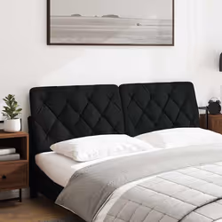 VidaXL 4019228 tête de lit et pied de lit Noir