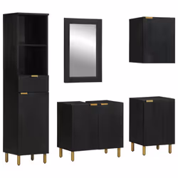 VidaXL 3309997, Noir, Bois, 620 mm, 330 mm, 580 mm, 50 cm
