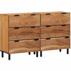 Ce buffet avec rangement combine élégance et praticité. Idéal pour votre salon, il offre une surface lisse et tendance, avec ...