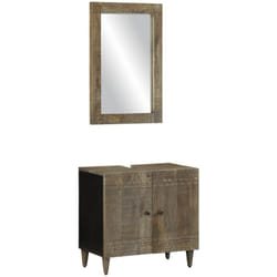 Vidaxl - Ensemble de meubles salle de bain 2 pcs bois de manguier massif