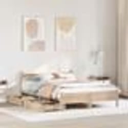 vidaXL Cadre de lit sans matelas 140x190 cm bois de pin massif meuble de chambre à coucher sommier lit en bois lit lit 3309782