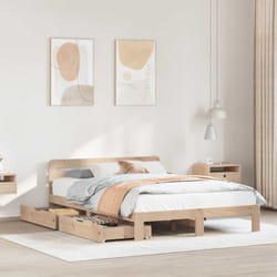 Vidaxl - Cadre de lit sans matelas 120x190 cm bois de pin massif