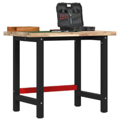 vidaXL Établi bois d'acacia 100 cm