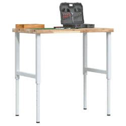 vidaXL Établi 100x60x99,5 cm bois de chêne massif