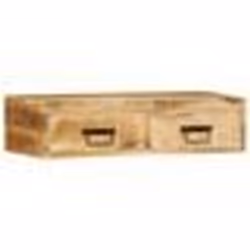 VidaXL Meuble TV mural 80x30x19 cm bois massif de manguier brut meuble média meuble latéral centre de divertissement 4017461