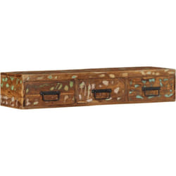 Vidaxl - Meuble tv mural 100x30x19 cm bois massif de récupération