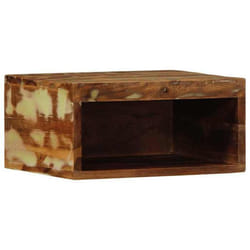 Meuble Tv Mural 40x30x19 Cm Bois Massif De Récupération Vidaxl