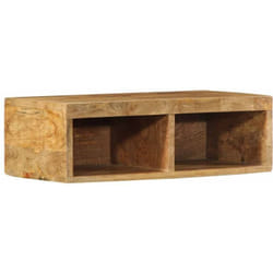Vidaxl - Meuble tv mural 60x30x19 cm bois massif de manguier brut