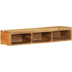 Vidaxl - Meuble tv mural 100x30x19 cm bois massif d'acacia