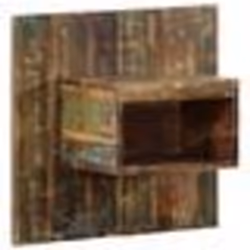 vidaXL Table de chevet multicolore 50x27x50 cm bois de récupération