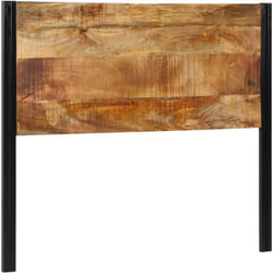 Tête de lit 120 cm bois massif manguier et fer - Vidaxl