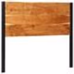 vidaXL Tête de lit 120 cm bois massif dacacia et fer tête de lit à panneau tête de lit double tête de lit pour lit 4017548
