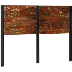 Tête de lit 140 cm bois massif récupéré et fer Vidaxl