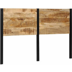 Tête de lit 160 cm bois massif manguier et fer - Vidaxl