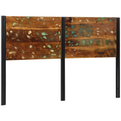 Tête de lit 160 cm bois massif récupéré et fer Vidaxl