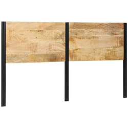 Vidaxl - Tête de lit 180 cm bois massif manguier et fer