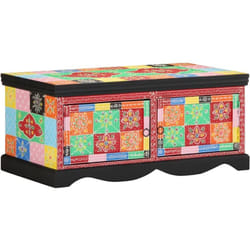 Vidaxl - Table basse multicolore 90x50x40 cm bois de manguier massif