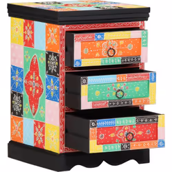 Cette commode est un rangement génial qui ajoute couleur et praticité à ta chambre ou ton salon. Avec ses motifs géométriques ...