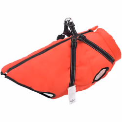 Gardez votre chien au chaud pendant les journées froides grâce à ce manteau douillet avec harnais intégré ! Imperméable et co ...