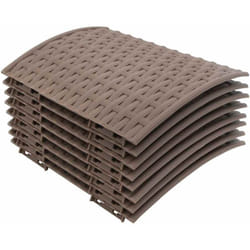 Jupe de sapin de Noël marron Ø65x23 cm plastique Vidaxl