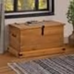 vidaXL Coffre de rangement HALDEN 91x48x47 cm bois massif pin stockage de coffre coffre de rangement en bois malle à 4018401