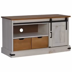 VidaXL 4018410, Blanc, Métal, Bois, 1100 mm, 400 mm, 600 mm, 1 pièce(s)