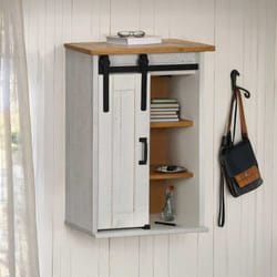 Vidaxl - Armoire suspendue halden porte coulissante blanc 49x22,5x70 cm