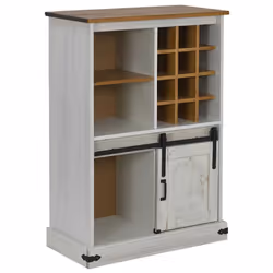 VidaXL 4018446, Métal, Bois, Blanc, 1 pièce(s)
