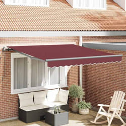 vidaXL Auvent rétractable automatique bordeaux 300x250 cm